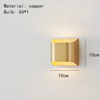 Yrsa - Modern Brass LED Wall Lamp Foyer