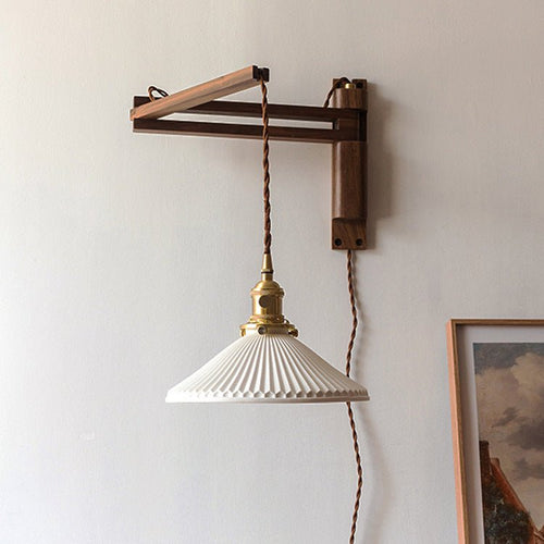 Asne – Adjustable Wood Wall Light - Grella Boutique