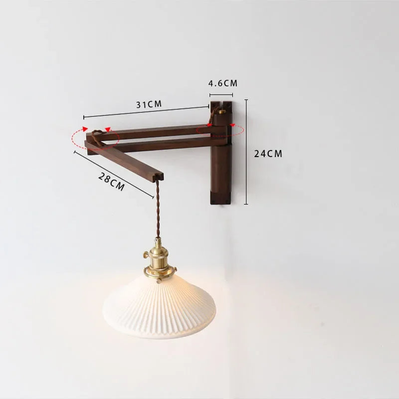 Asne – Adjustable Wood Wall Light