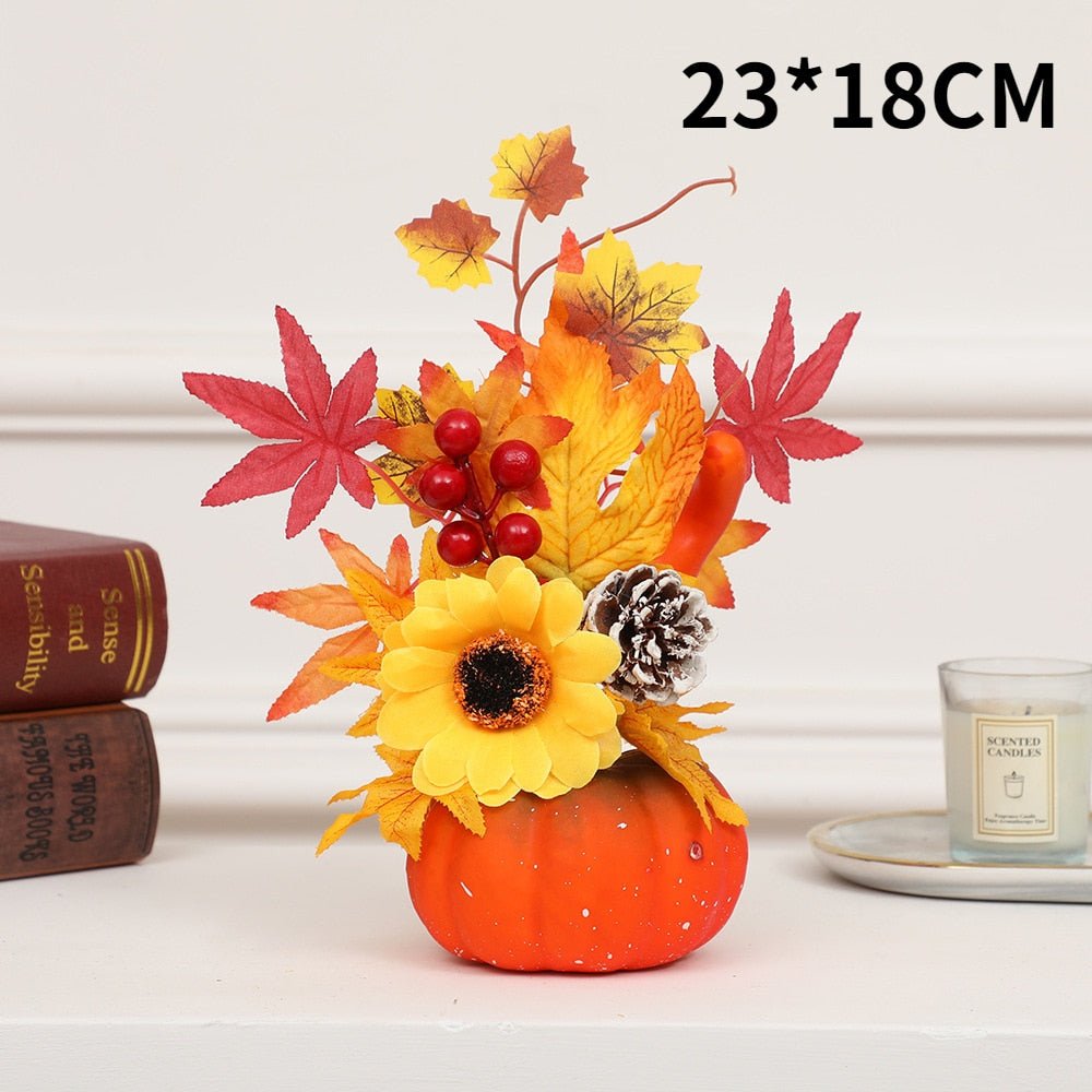 Hakon - Artificial Pumpkin Sunflower Ornament Fall Decor Sale Bedroom Decor Fall Home Decor Fall Decor 2025 - Grella Boutique