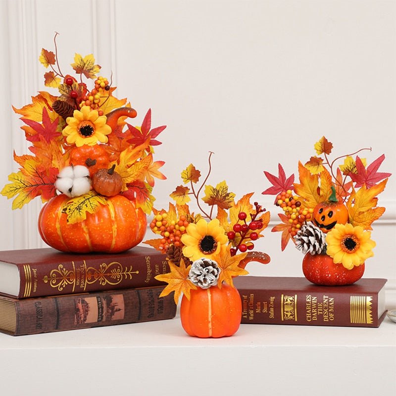Hakon - Artificial Pumpkin Sunflower Ornament Fall Decor Sale Bedroom Decor Fall Home Decor Fall Decor 2025 - Grella Boutique
