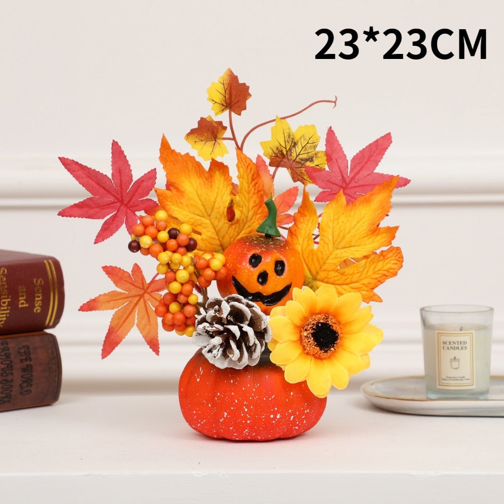 Hakon - Artificial Pumpkin Sunflower Ornament Fall Decor Sale Bedroom Decor Fall Home Decor Fall Decor 2025 - Grella Boutique