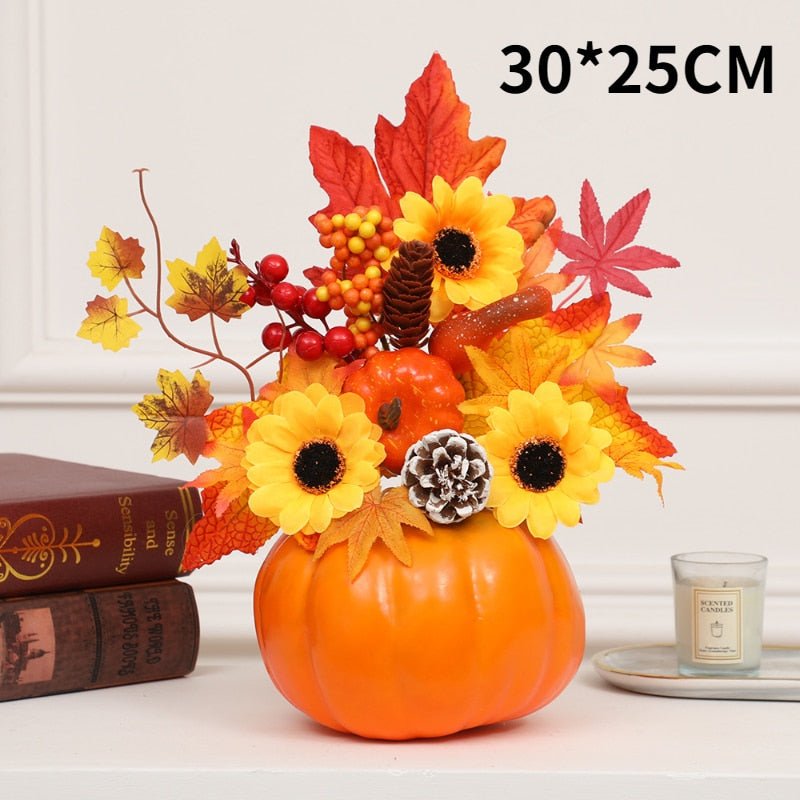 Hakon - Artificial Pumpkin Sunflower Ornament Fall Decor Sale Bedroom Decor Fall Home Decor Fall Decor 2025 - Grella Boutique