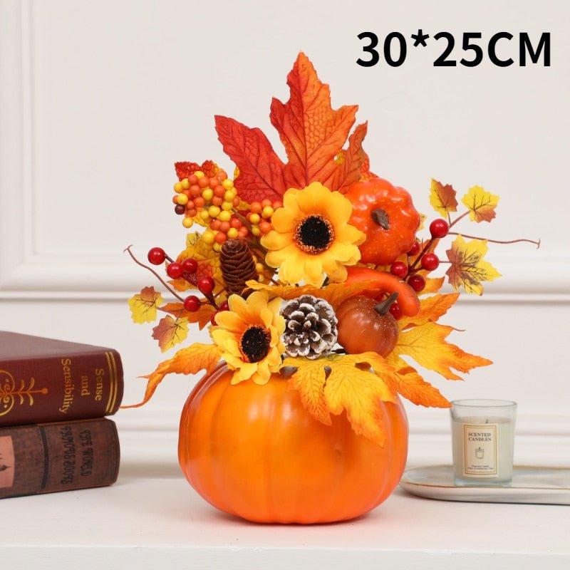 Hakon - Artificial Pumpkin Sunflower Ornament Fall Decor Sale Bedroom Decor Fall Home Decor Fall Decor 2025 - Grella Boutique