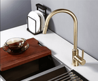 Sela - Gold Kitchen Faucet With Sprayer - Grella Boutique