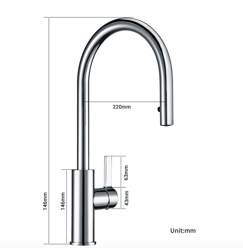 Sturla - Silver Kitchen Faucet - Grella Boutique