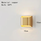 Yrsa - Modern Brass LED Wall Lamp Foyer - Grella Boutique