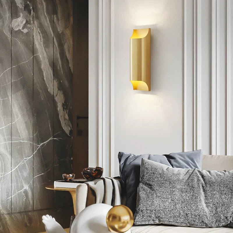 Yrsa - Modern Brass LED Wall Lamp Foyer - Grella Boutique