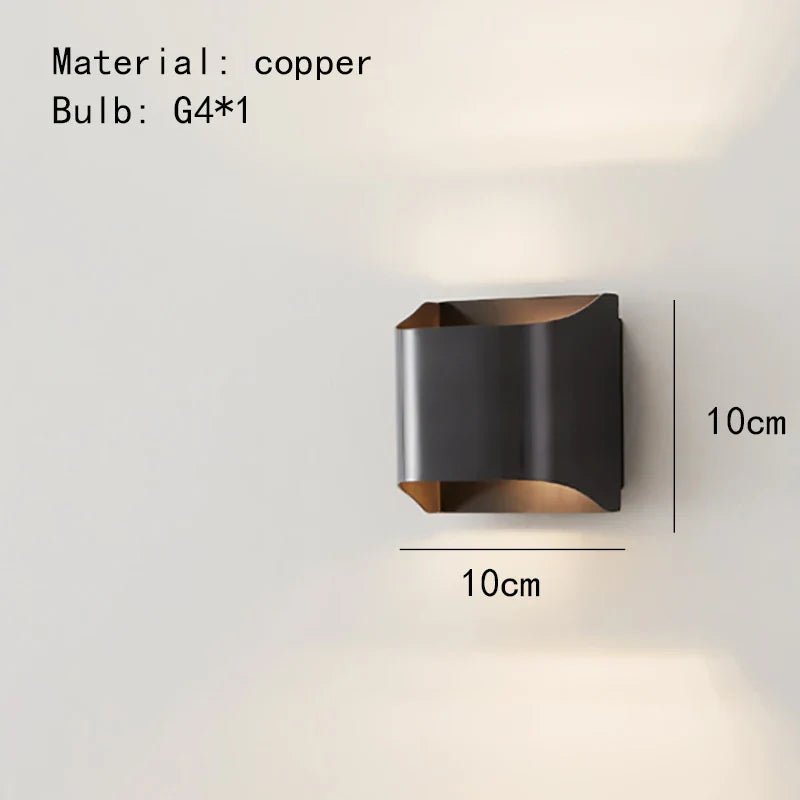 Yrsa - Modern Brass LED Wall Lamp Foyer - Grella Boutique